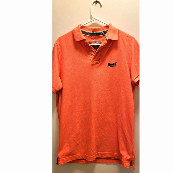 Superdry Men's Polo Light Orange Size XL - (Runs small) - Picture 1 of 6